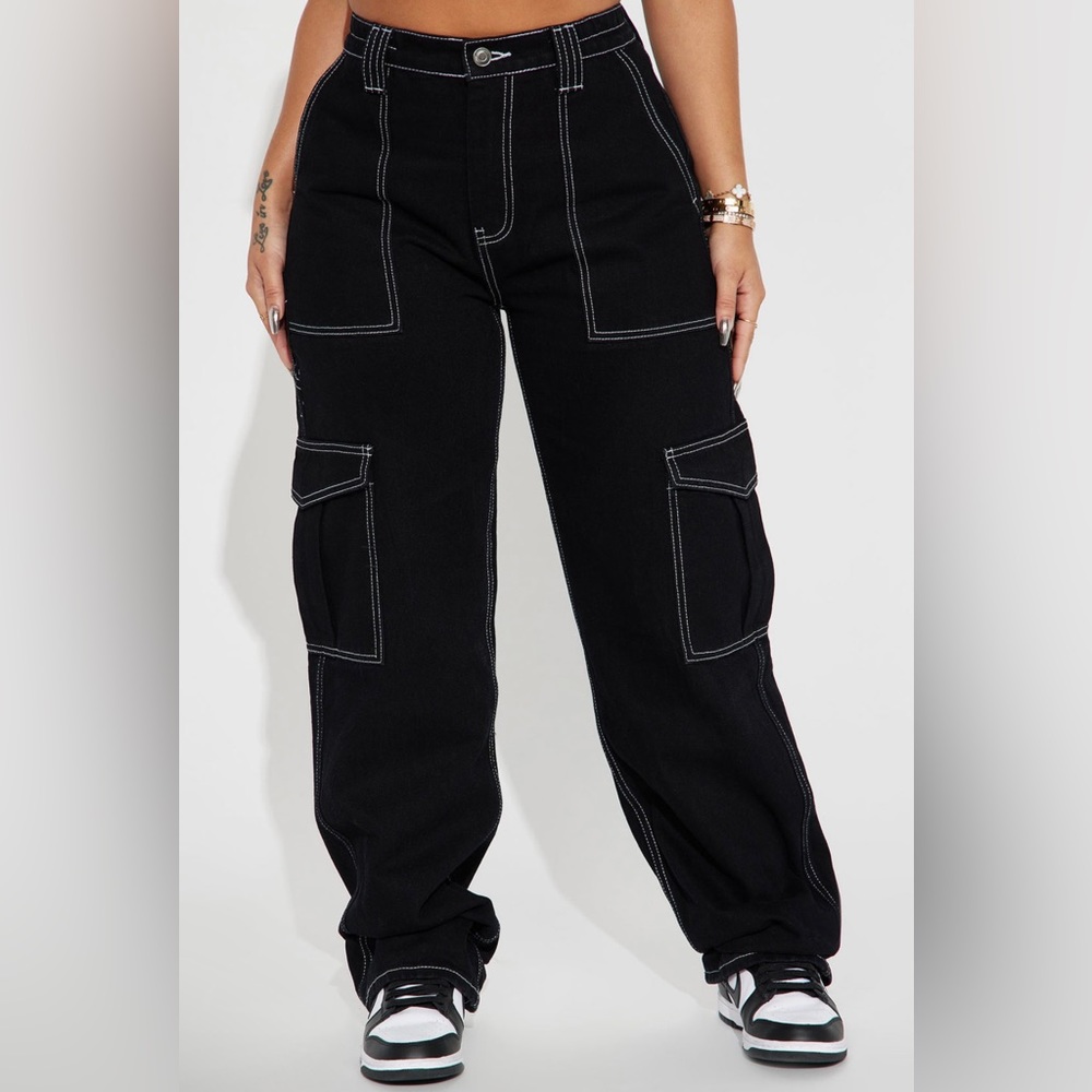 Fashion nova Petite Give me a break cargos.